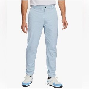 NEW Nike DriFit Golf UPF Pants 32x34 Seersucker Striped‎ Blue White DH1946-469